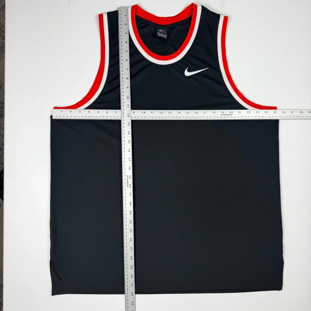 Nike Basketball Jersey Mens XXL Black Dri-FIT Mesh Standard Fit Tank NWT - Picture 10 of 10
